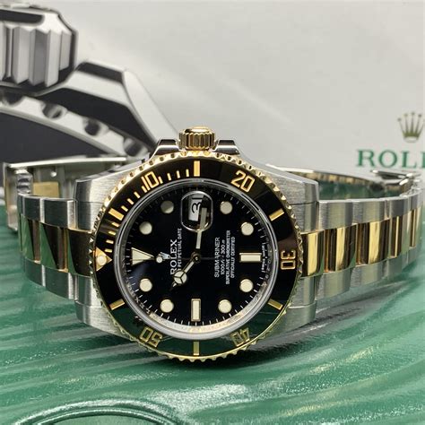 rolex mens submariner ss and gold white diamonds and ruby|Rolex Submariner brand new price.